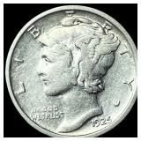 1925 Mercury Dime NEARLY UNCIRCULATED