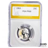 1963 Washington Silver Quarter PGA PR66