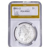 1892-CC Morgan Silver Dollar PGA MS62