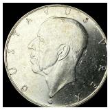 1938 Sweden Silver 2 Kroner UNCIRCULATED