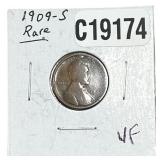 1909-S Wheat Cent Rare