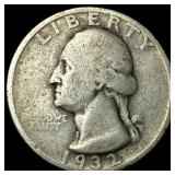 1932-S Silver Washington Quarter LIGHTLY CIRCULAT