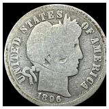 1896-O Barber Dime NICELY CIRCULATED