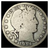 1914 Barber Half Dollar NICELY CIRCULATED