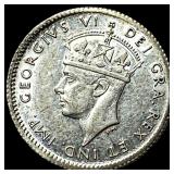 1941 Newfoundland Silver 5 Cents UNCIRCULATED