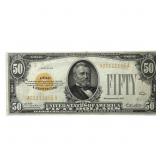 1928 $50 Gold Certificate