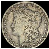 1894-O Silver Morgan Dollar NEARLY  UNCIRCULATED