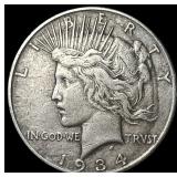 1934 Silver Peace Dollar NEARLY UNCIRCULATED