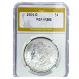 1904-O Morgan Silver Dollar PGA MS63