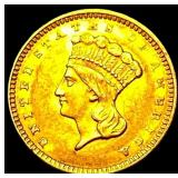 1856 Gold $1 Indian Head CLOSELY UNCIRCULATED