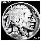 1918/7-D Buffalo Nickel NICELY CIRCULATED