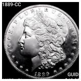 1889-CC Morgan Silver Dollar CHOICE AU+
