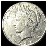 1925-S Silver Peace Dollar CLOSELY UNCIRCULATED