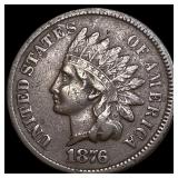 1876 Indian Head Cent NEARLY UNCIRCULATED