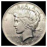 1934 Silver Peace Dollar CLOSELY UNCIRCULATED