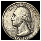 1932-S Silver Washington Quarter NEARLY UNCIRCULAT