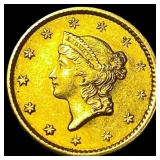 1851 Gold $1 Type 1 CHOICE AU