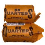 [40 Coins] Mixed Date Silver Washington Quarters