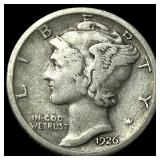 1926-S Silver Mercury Dime NEARLY  UNCIRCULATED