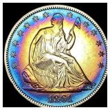 1861 Silver Half Dollar CLOSELY UNCIRCULATED