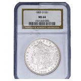 1885-O Morgan Silver Dollar NGC MS64