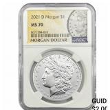 2021-D Morgan Silver Dollar NGC MS70