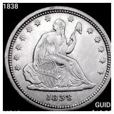 1838 Seated Liberty Quarter UNCIRCULATED
