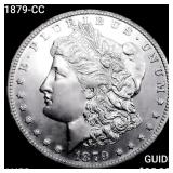 1879-CC Morgan Silver Dollar CHOICE AU+