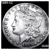 1889-CC Morgan Silver Dollar NEARLY UNCIRCULATED