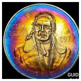 1978 Mexico Silver 100 Pesos Monster Toned UNCIRCU