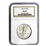 1941-D Walking Liberty Half Dollar NGC MS67