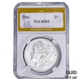 1904 Morgan Silver Dollar PGA MS64