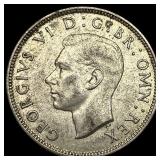 1943 Great Britain Silver Florin - George VI NEARL