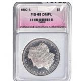 1882-S Morgan Silver Dollar PNA MS65 DMPL
