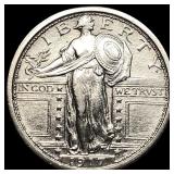 1917 Type 1 Standing Liberty Quarter CLOSELY UNCIR