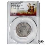 Roman Antioch Philip II 247-249 AD Bi-Tetradrachm