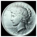 1921 Silver Peace Dollar NEARLY UNCIRCULATED