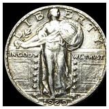 1929 Standing Liberty Silver Quarter CLOSELY UNCIR