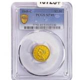 1848-C $2.50 Gold Quarter Eagle PCGS XF45