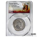 Roman Antioch Philip II 247-249 AD Bi-Tetradrachm