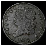 1834 Copper Half Cent NEARLY UNCIRCULATED