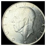 1938 Sweden Silver 2 Kroner UNCIRCULATED
