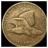 1857 Flying Eagle Cent LIGHTLY CIRCULATED