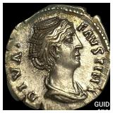 Roman Empire Faustina I, Posthumus Silver Denariu