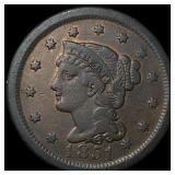 1851 Braided Hair Large Cent LIGHTLY CIRCULATED
