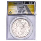1889 Morgan Silver Dollar ANACS MS62