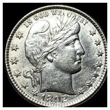 1892-O Silver Barber Quarter CLOSELY UNCIRCULATED