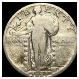 1927-S Silver Standing Liberty Quarter LIGHTLY CIR
