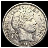 1914-D Silver Barber Dime CLOSELY UNCIRCULATED