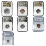 27BC - 1805 [7] World/ Ancient Certified Coin Lot